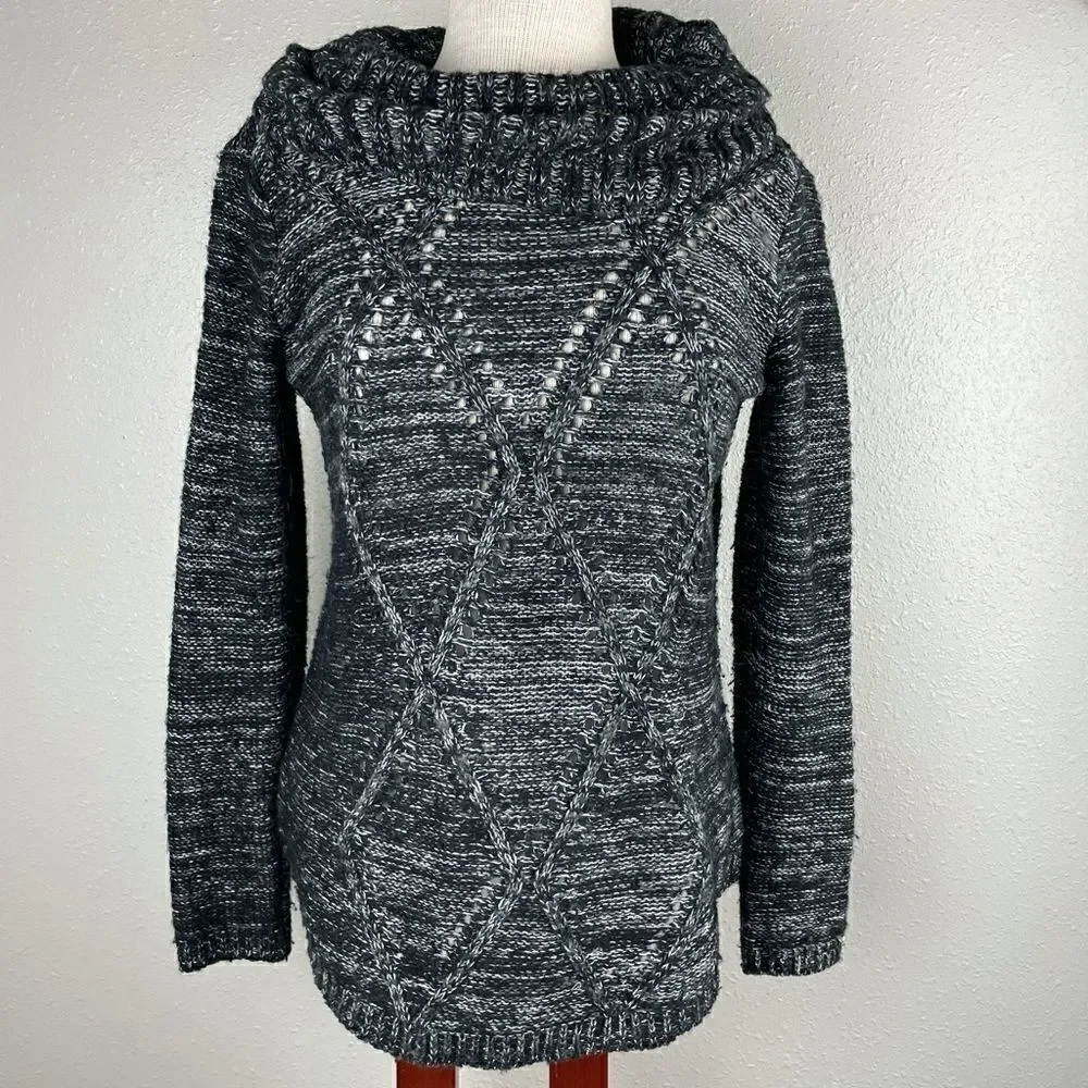 Gloria Vanderbilt Cowl Neck Sweater Size S EUC
